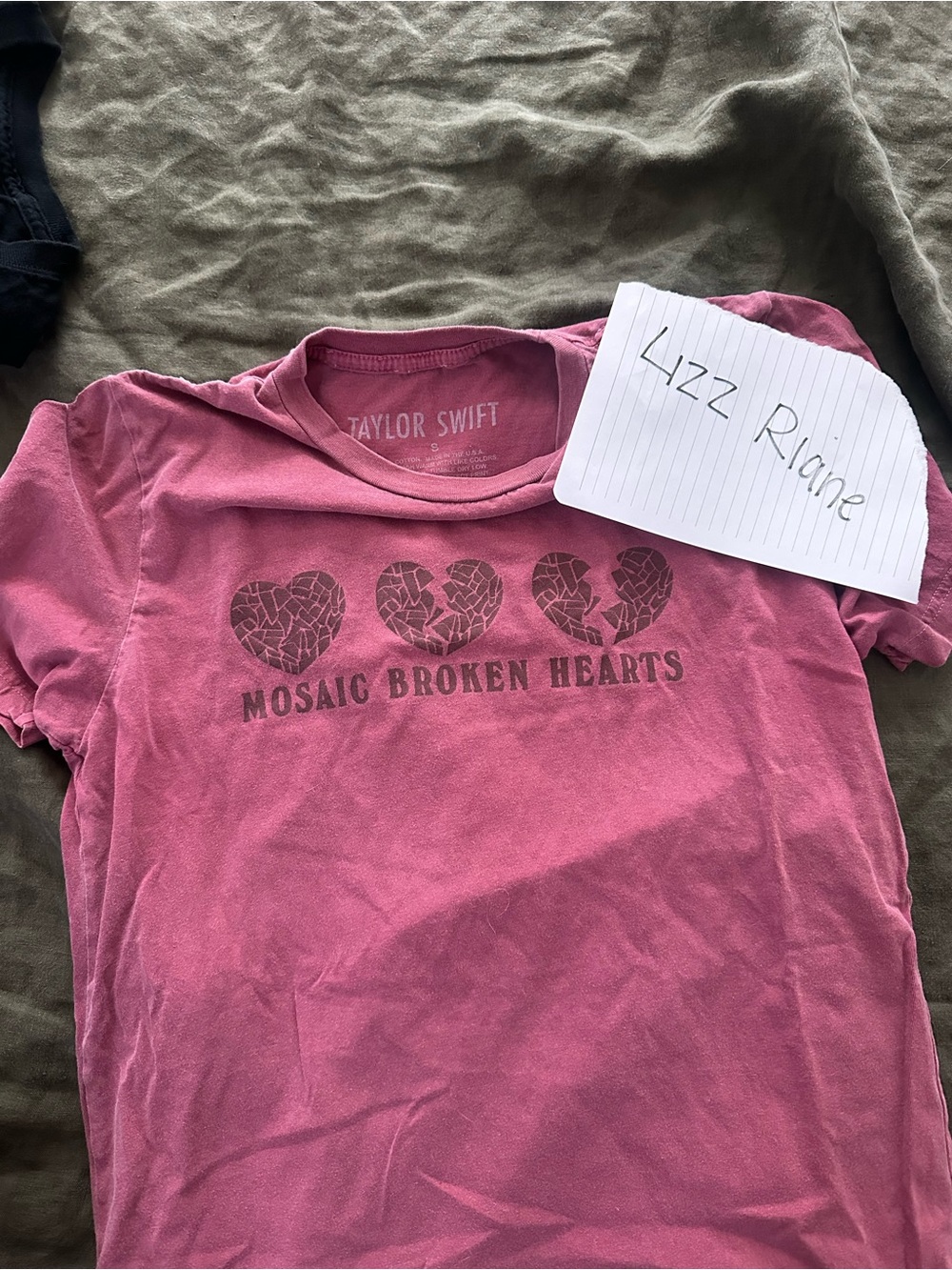Taylor Swift Pink Mosaic Broken Hearts Tee